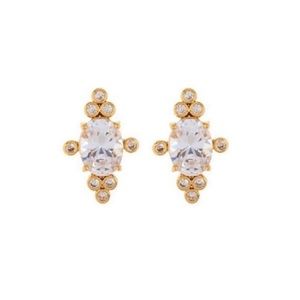 Kate Spade rise & shine oval cluster stud earrings